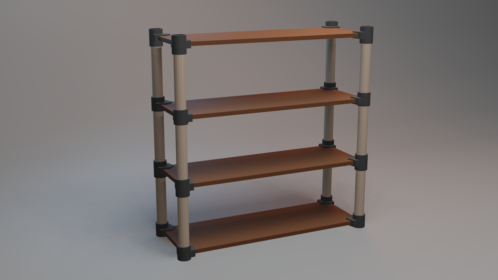 Dowel Style Modular Shelving Furniture by ShirayukiX Download free STL model