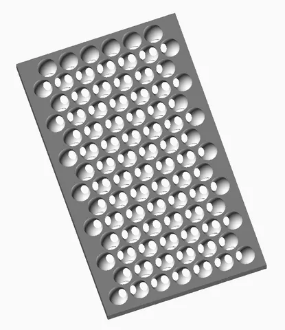 "Apple Cheese Grater" - like panels.