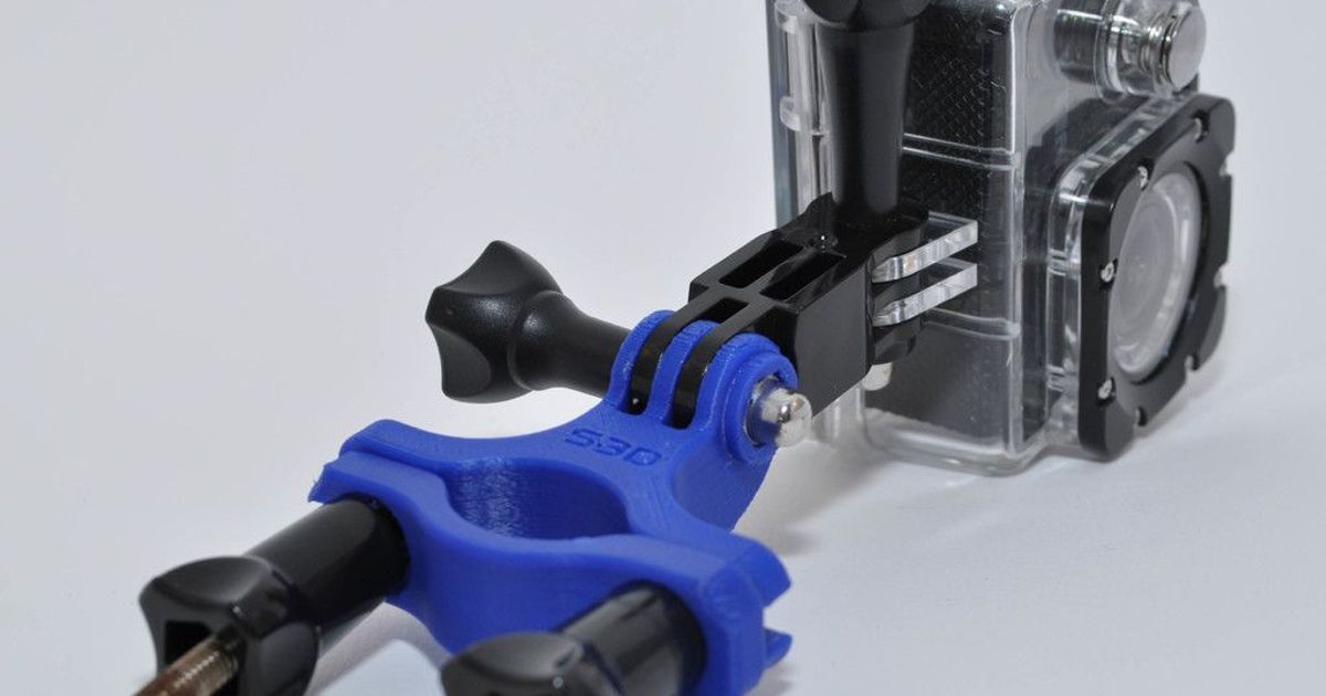 GoPro Bar Mount by Stubbsie Download free STL model