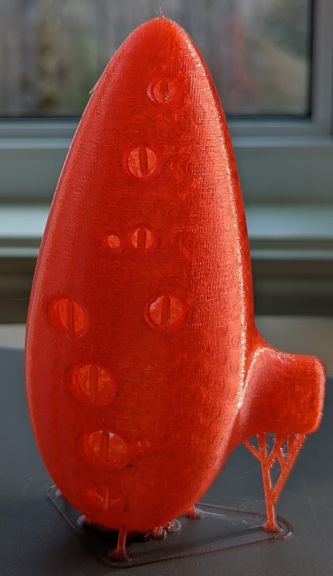 Ocarina with tree support from C Duch