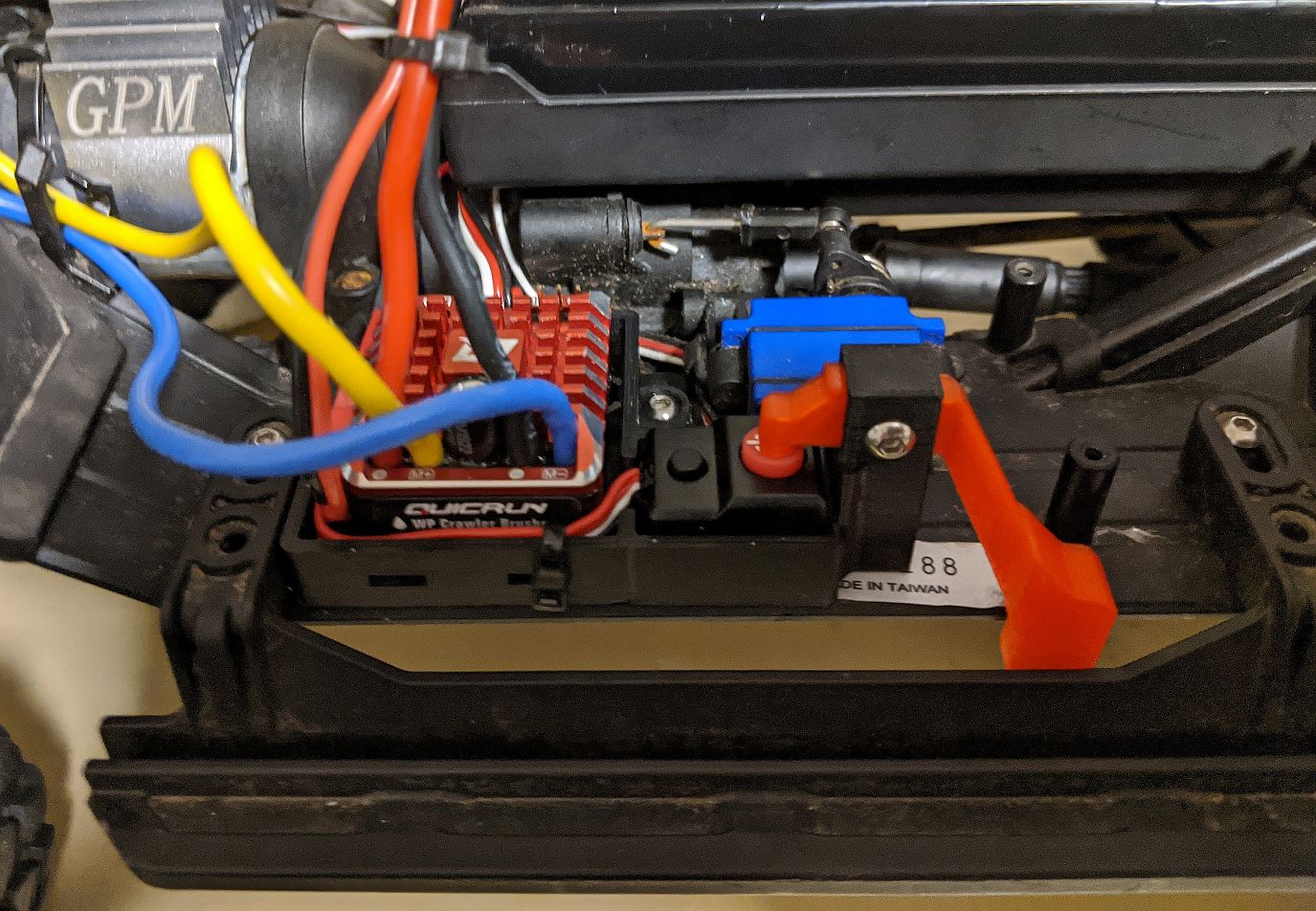 TRX-4 Hobbywing 1080 Mount with Lever Switch