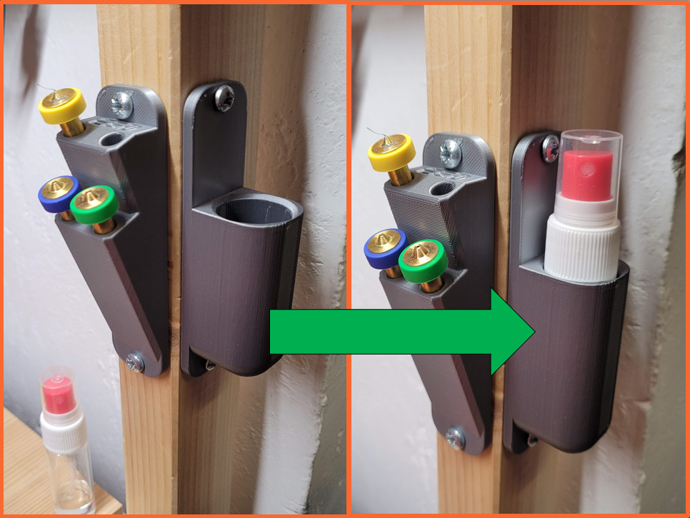 Alcohol Spray Bottle Holder - 22mm diam