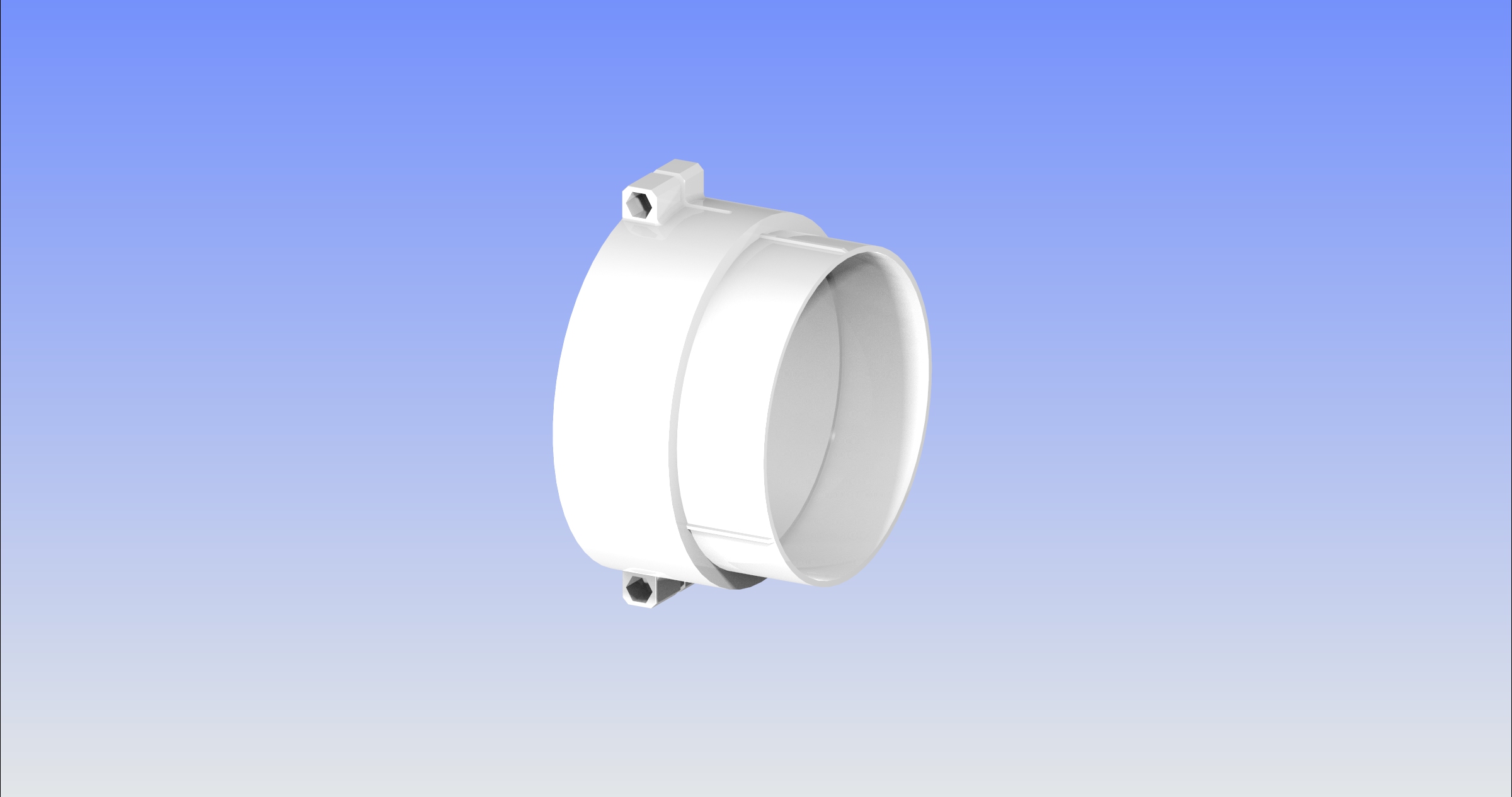 Adapter to connect tumble dryer (⌀105mm) to pipe (DN110) by H3dSprint