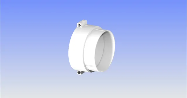 Adapter to connect tumble dryer (⌀105mm) to pipe (DN110)