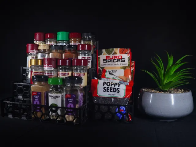 Spice Rack - Low Filament Hexagon Lattice Design