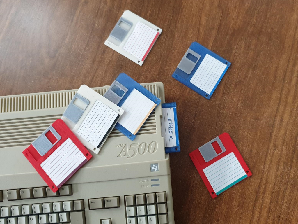 Amiga 500 Mini (A500 Mini) - Miniature Full Size Floppy Disk