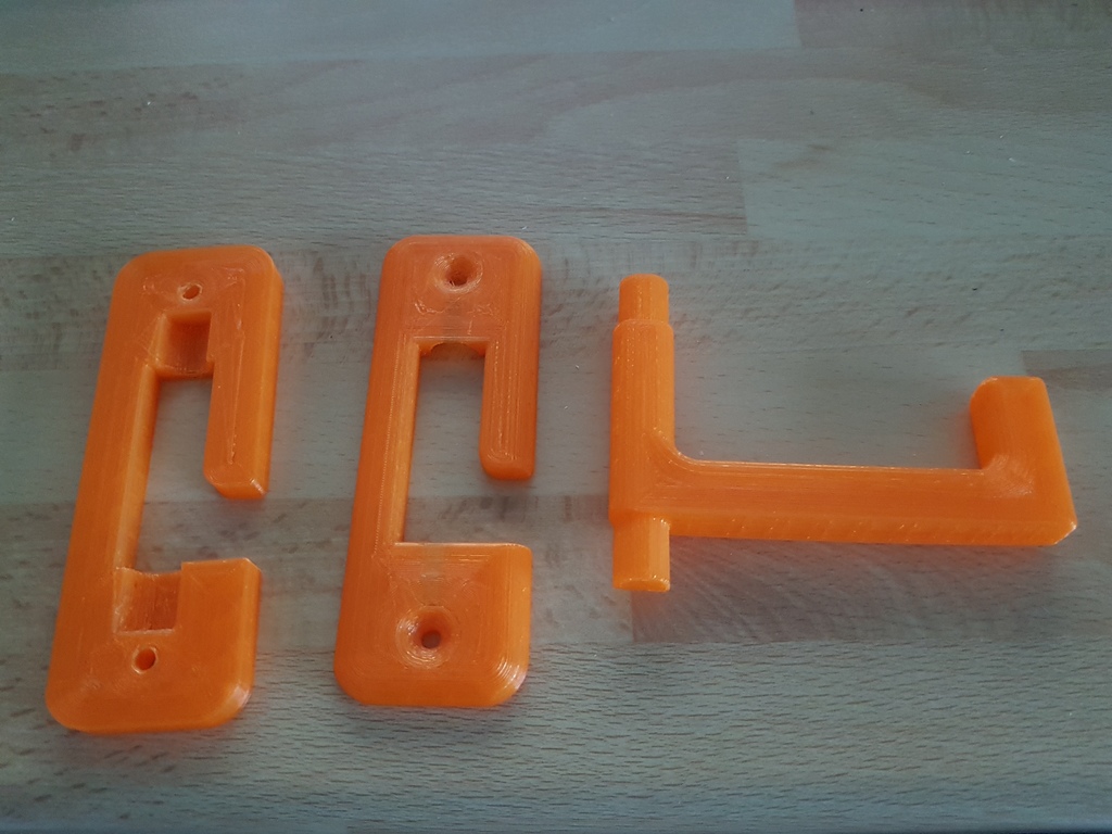 Miniatura 2 do modelo 3D Folding wall hook 