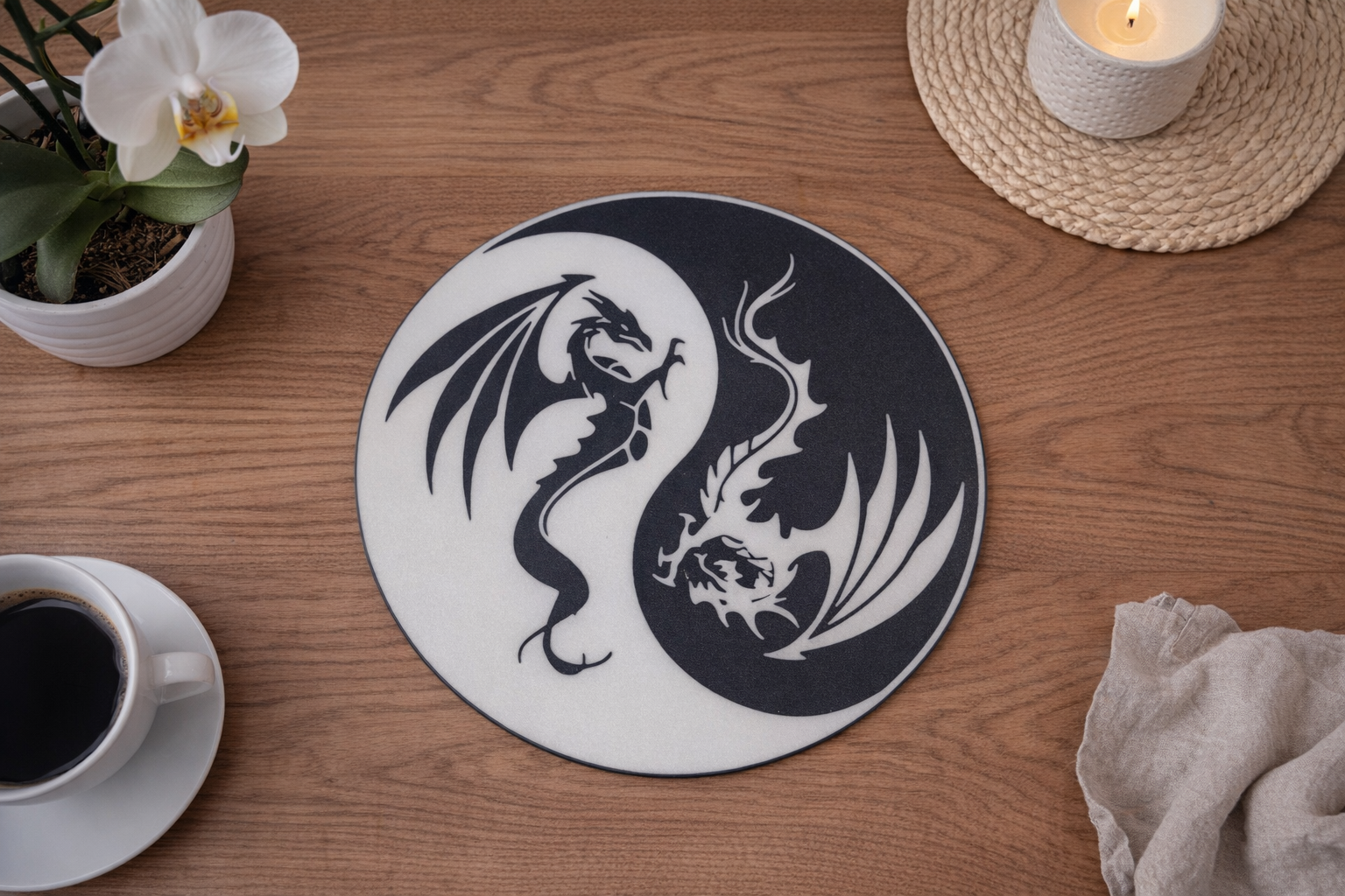 Dragon yin yang