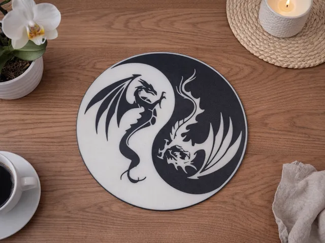 Dragon yin yang