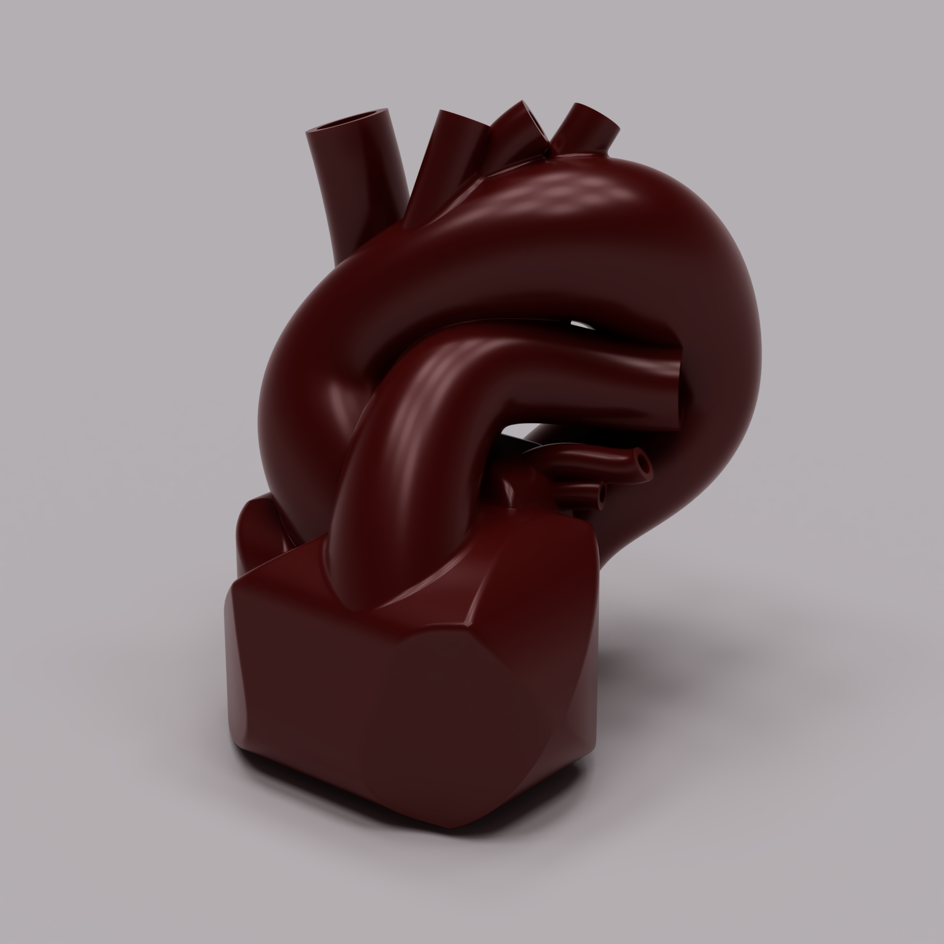 Tulip vase of a used Heart