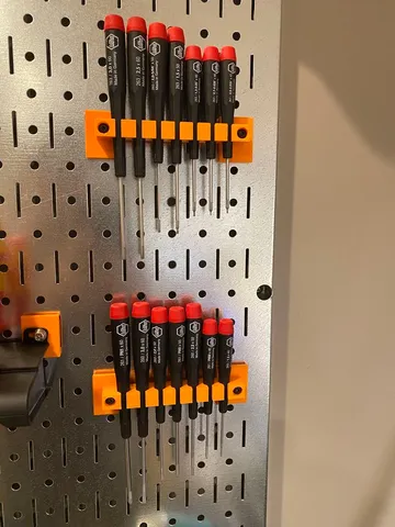 Wiha 7-piece Screwdriver Pegboard Mounts