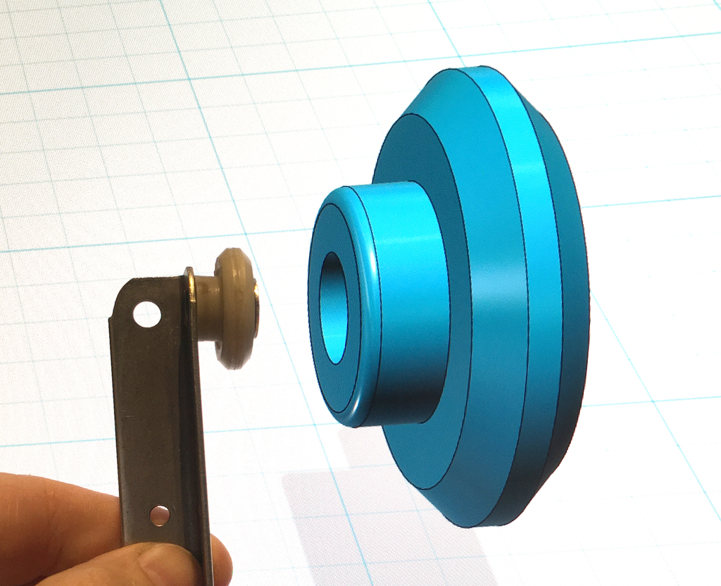 Miniatura 2 do modelo 3D Replacement Drawer Roller