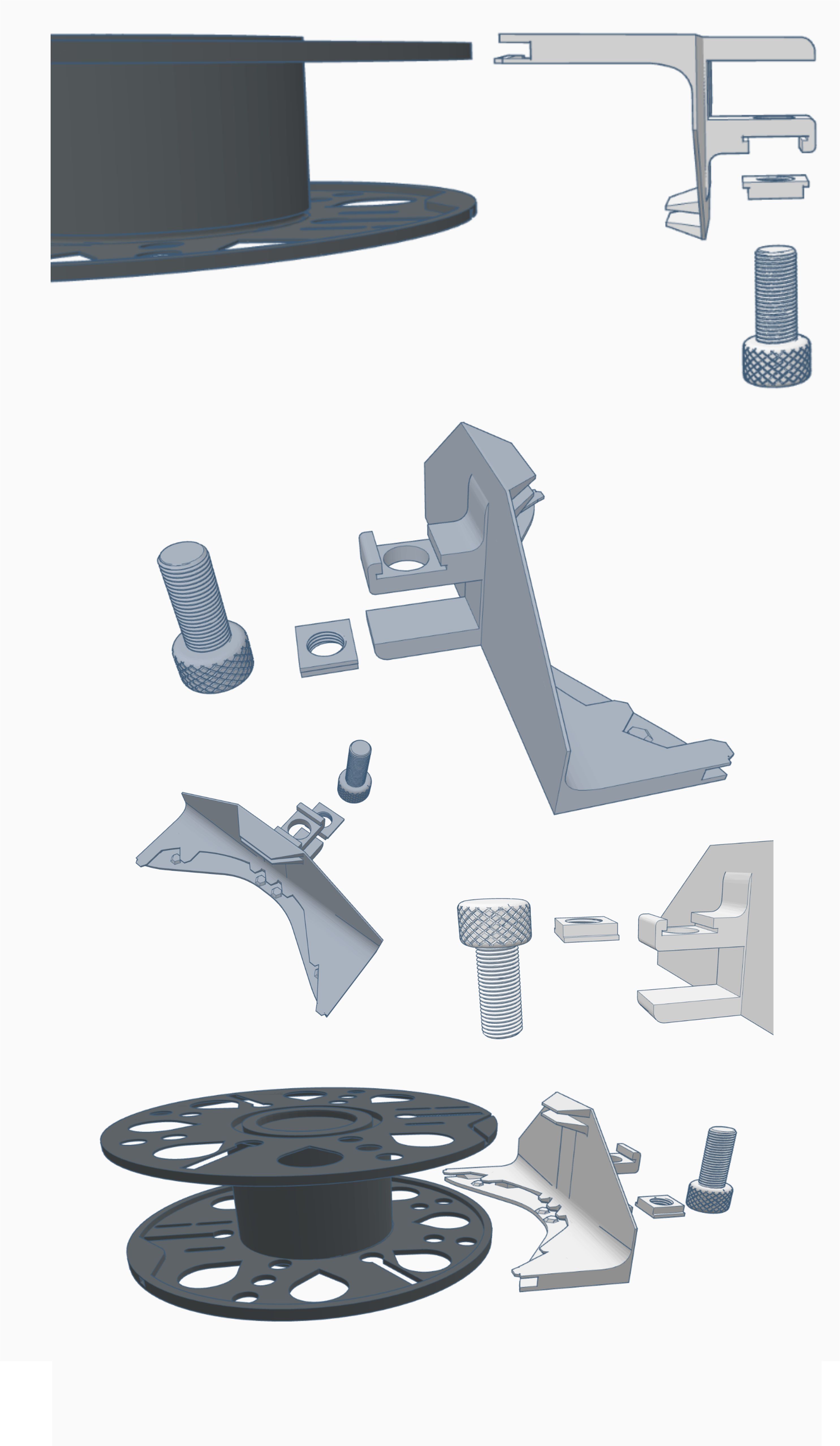 Extension table for spool upcycling.