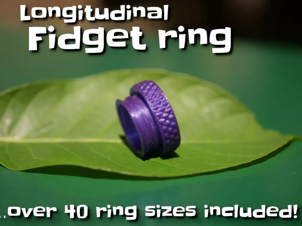 Longitudinal fidget ring por Makkuro | Descargar modelo STL gratuito |  