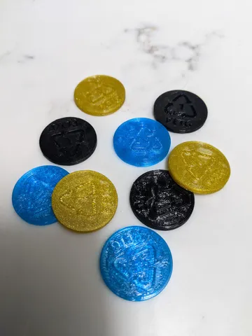 Recycle Token - Great for gaming and contests that require tokens or chips