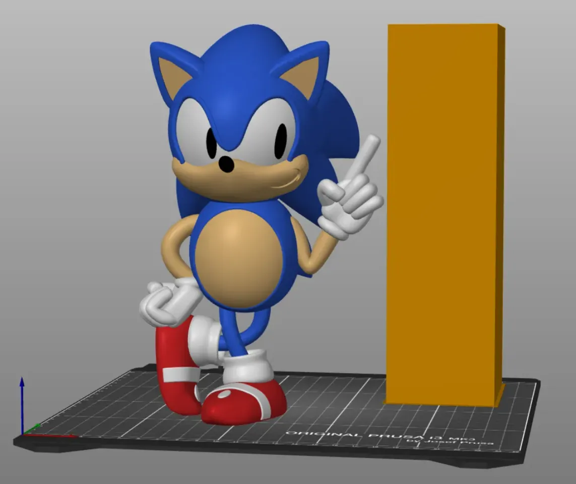 3D file Classic Sonic 🦸・Template to download and 3D print・Cults