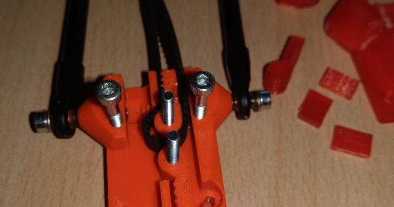  Stronger Kossel Carriage With Integrated Belt Clips And Screw For 