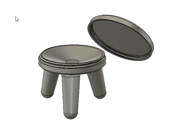 Hidden Compartment Plant Stand/mini stool