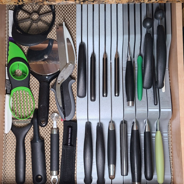 In Drawer Knife Organizer