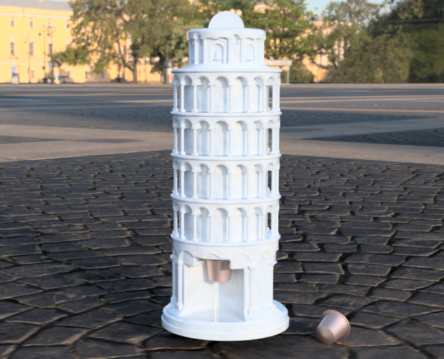 Nespresso Coffee capsule Dispenser (Pisa Tower)