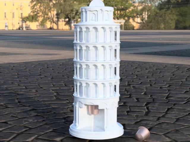 Nespresso Coffee capsule Dispenser (Pisa Tower)