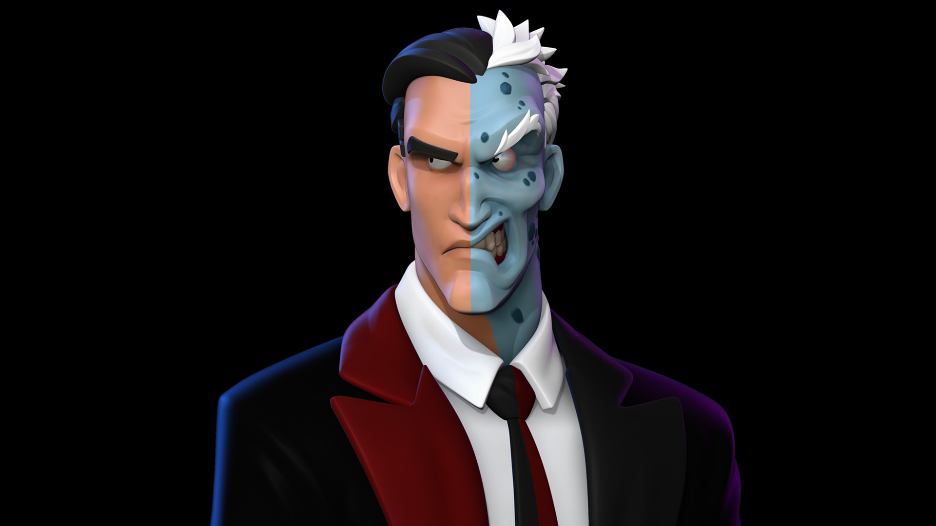 Miniatura 2 do modelo 3D Two Face