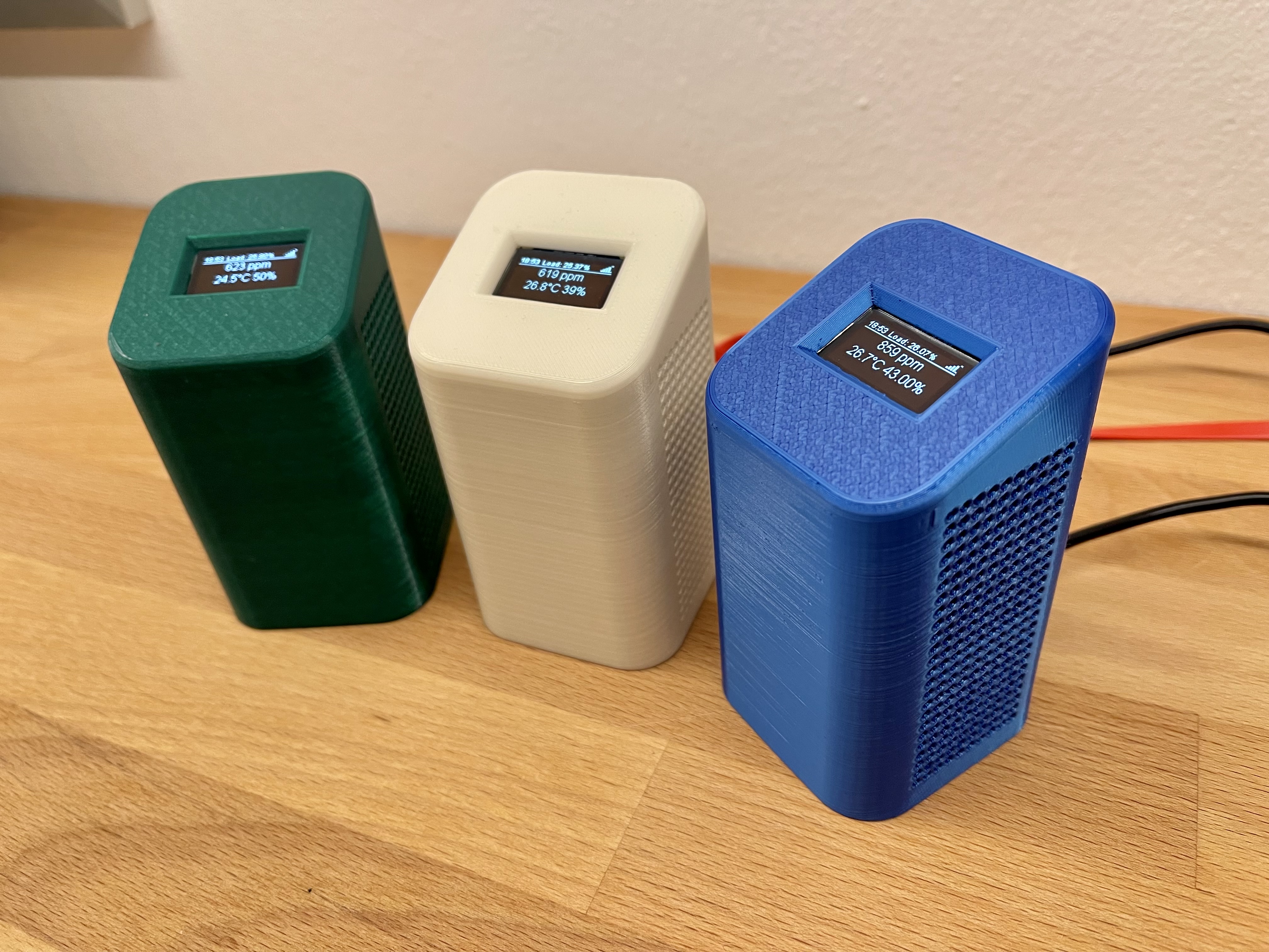 CO2 Weather station - case for Wemos, SSD1306, Senseair S8, MH-Z19