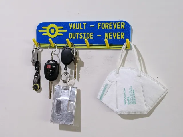 Fallout themed key hook