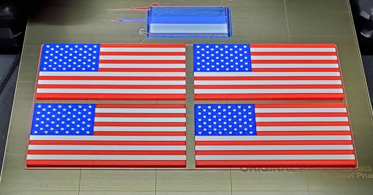 Remix US Flag Refrigerator (Multicolor) by lowboydrvr