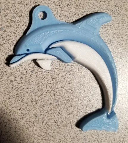 2-Color Dolphin (Remix) Key Chain