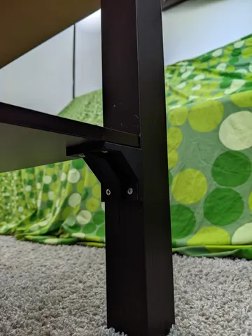 Reinforcement bracket for IKEA LACK coffee table