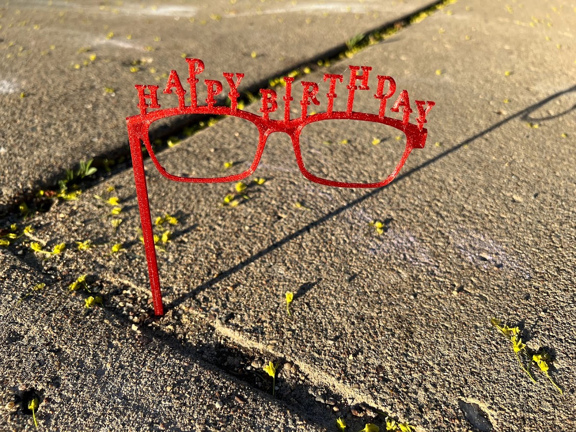 Happy birthday glasses to wear on sale