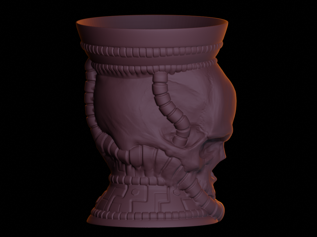 Skull Cup by Marcelo Chaves | Download free STL model | Printables.com