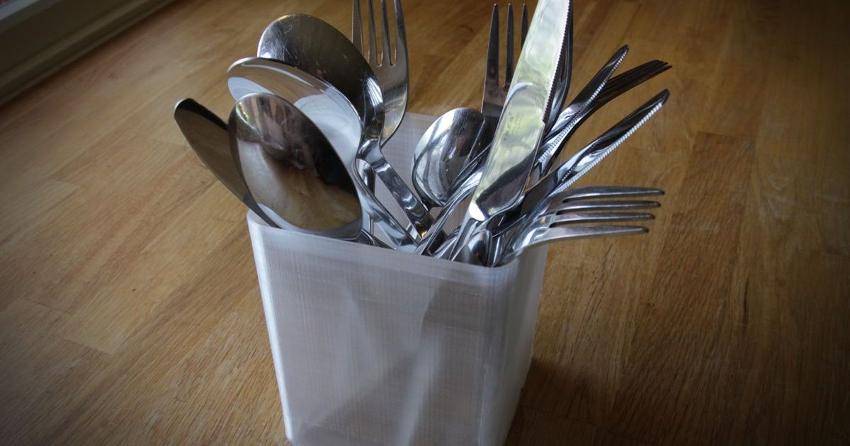 Cutlery basket by Jensa | Download free STL model | Printables.com