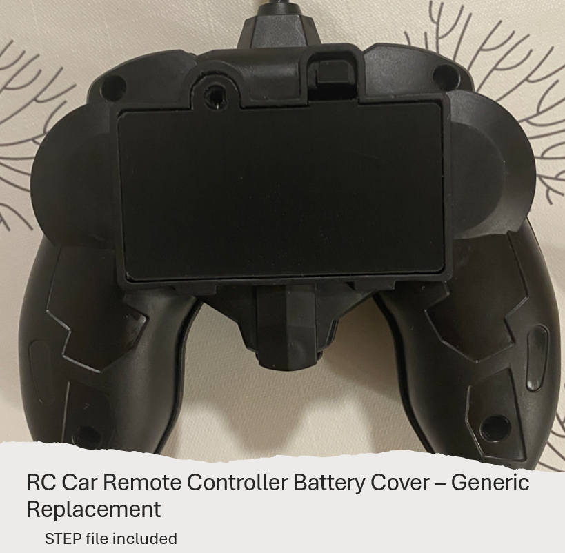 RC Car Remote Controller Battery Cover – Generic Replacement