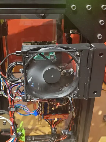 PiP 120mm Fan Housing for Rat Rig V-Core 3 Raspberry Pi/Stepper cooling.