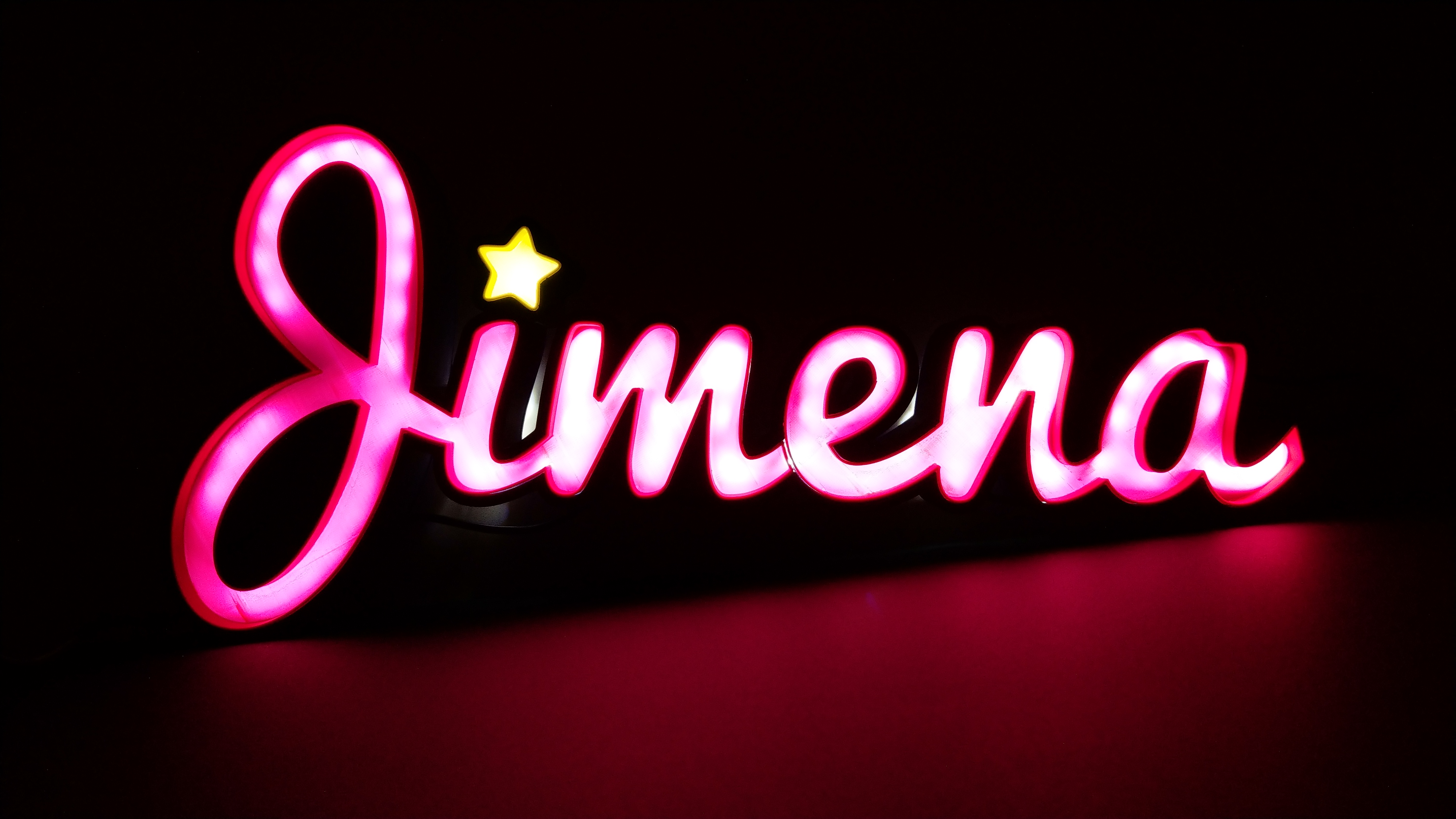 Letrero Led | Jimena by 3Dcua | Download free STL model | Printables.com
