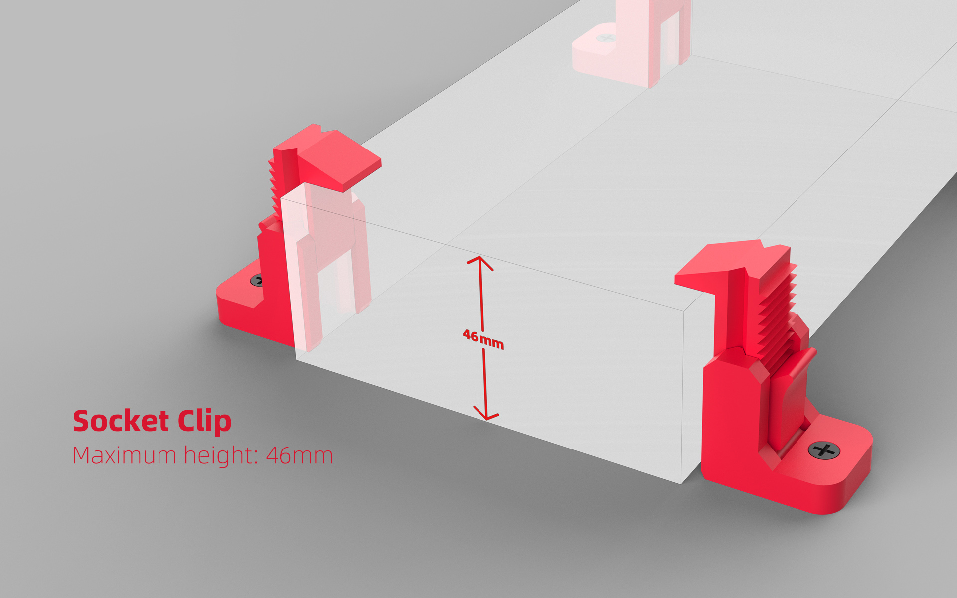 Miniatura 2 do modelo 3D Socket Clip