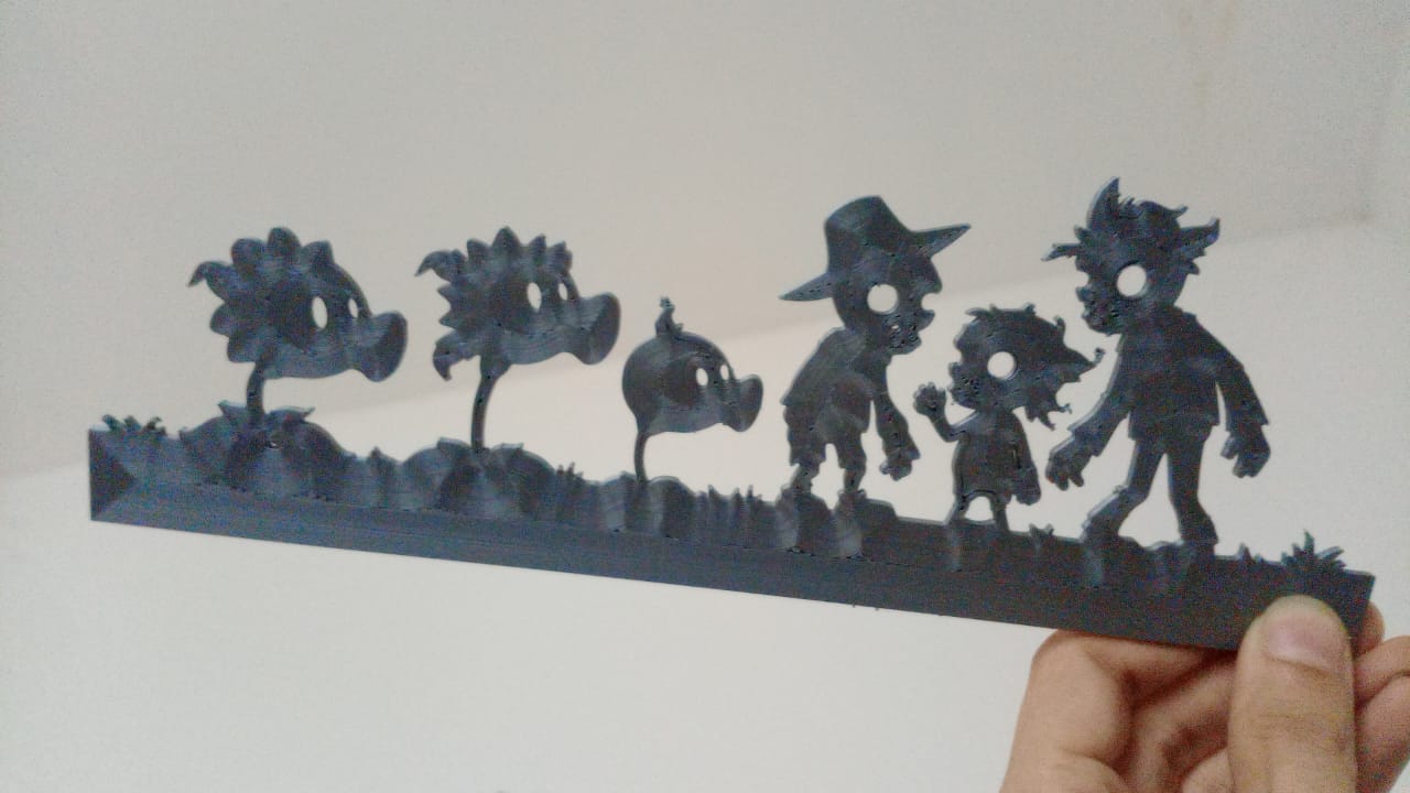 2D WALLART - Plants Vs Zombies