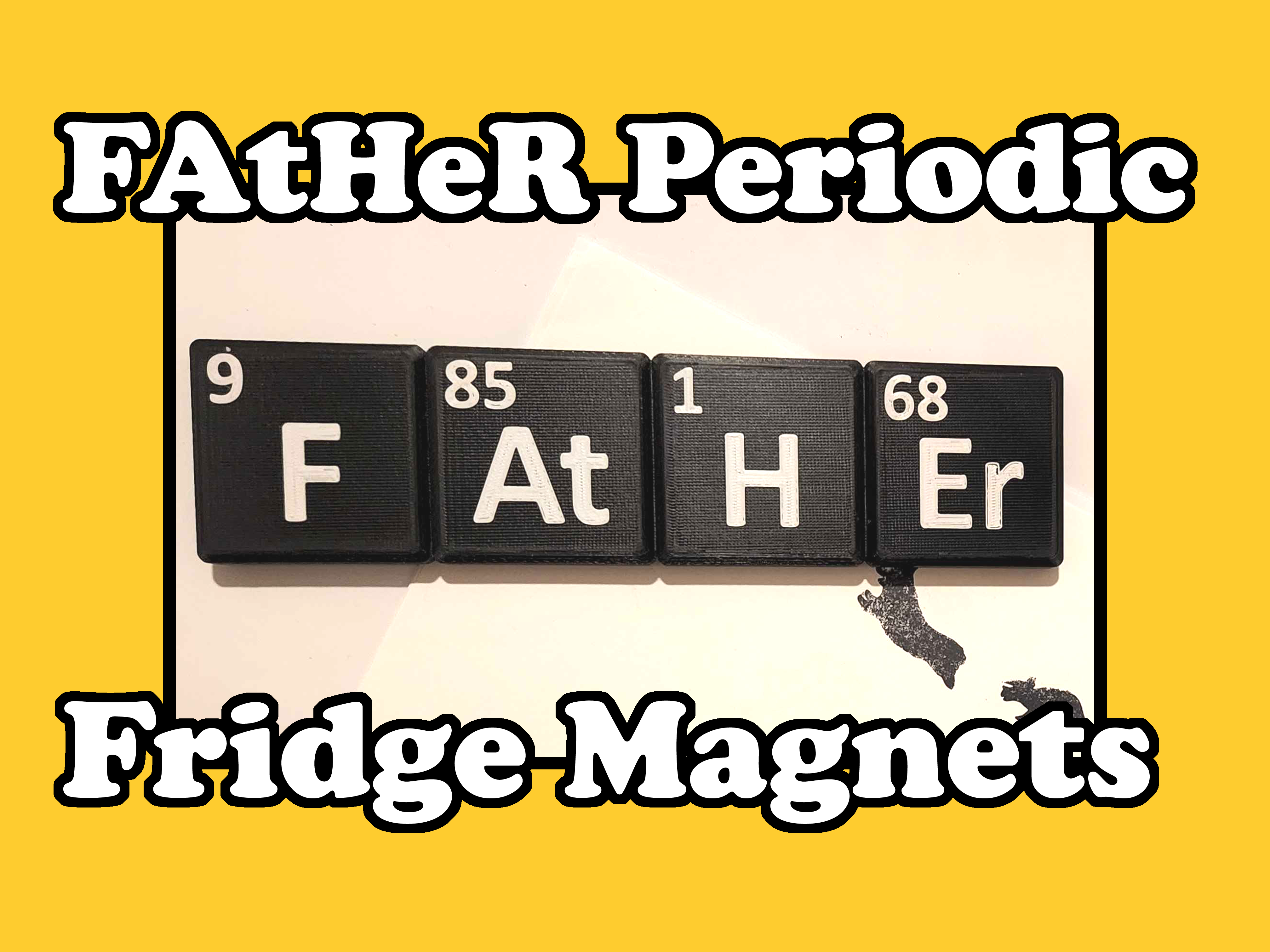 FAtHEr Periodic Fridge Magnet