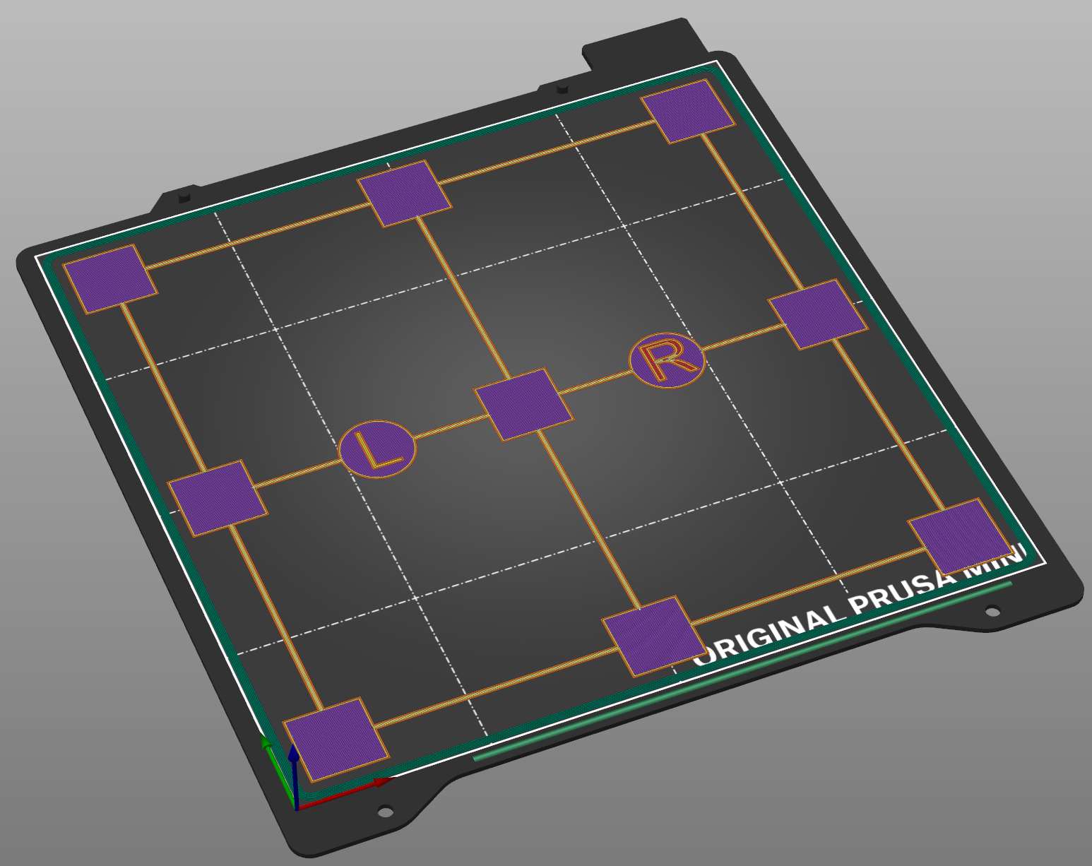 Bed level test, 170x170, Prusa Mini+