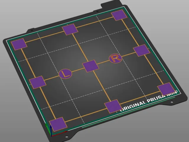 Bed level test, 170x170, Prusa Mini+