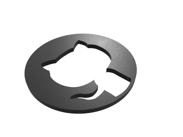 Github Logo Coaster