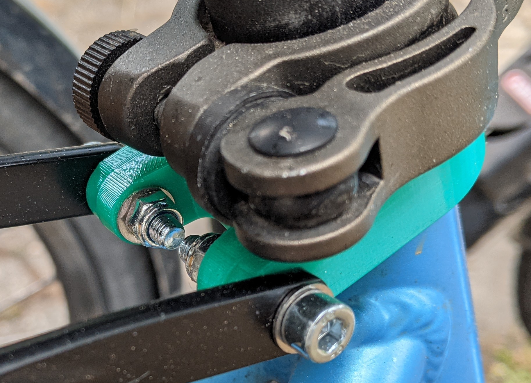 Bicycle seatpost tube (32.4 mm) clamp with eyelets by serialc