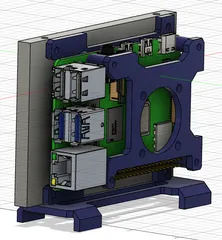 Raspberry Pi 4 SSD/HDD case by ThatGuy, Download free STL model