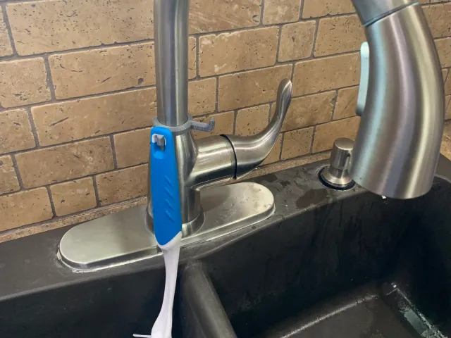 Dual Brush Hook for Kitchen Faucet