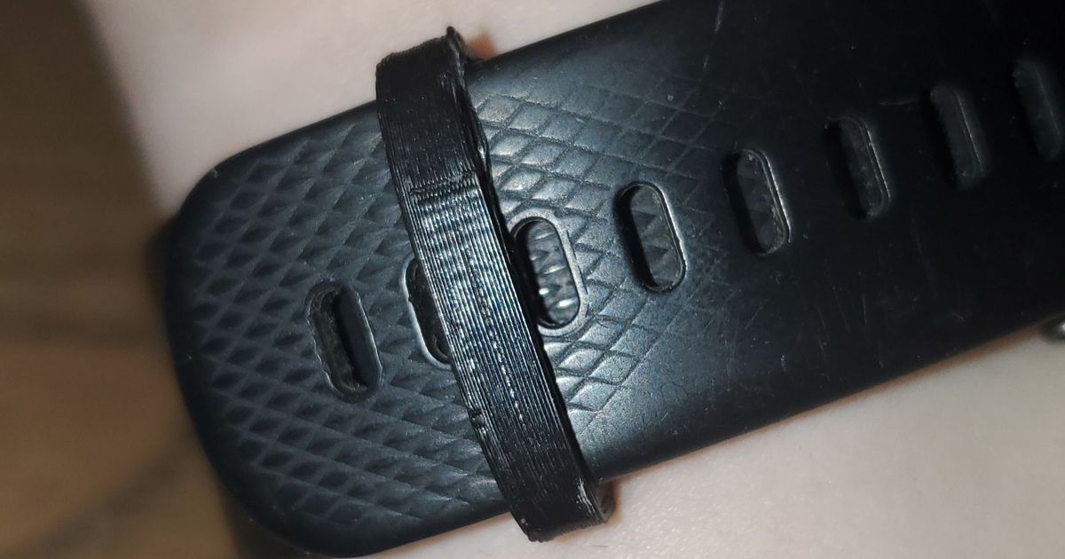 Watch Strap Loop (22 mm) by lizard_e_ Download free STL model