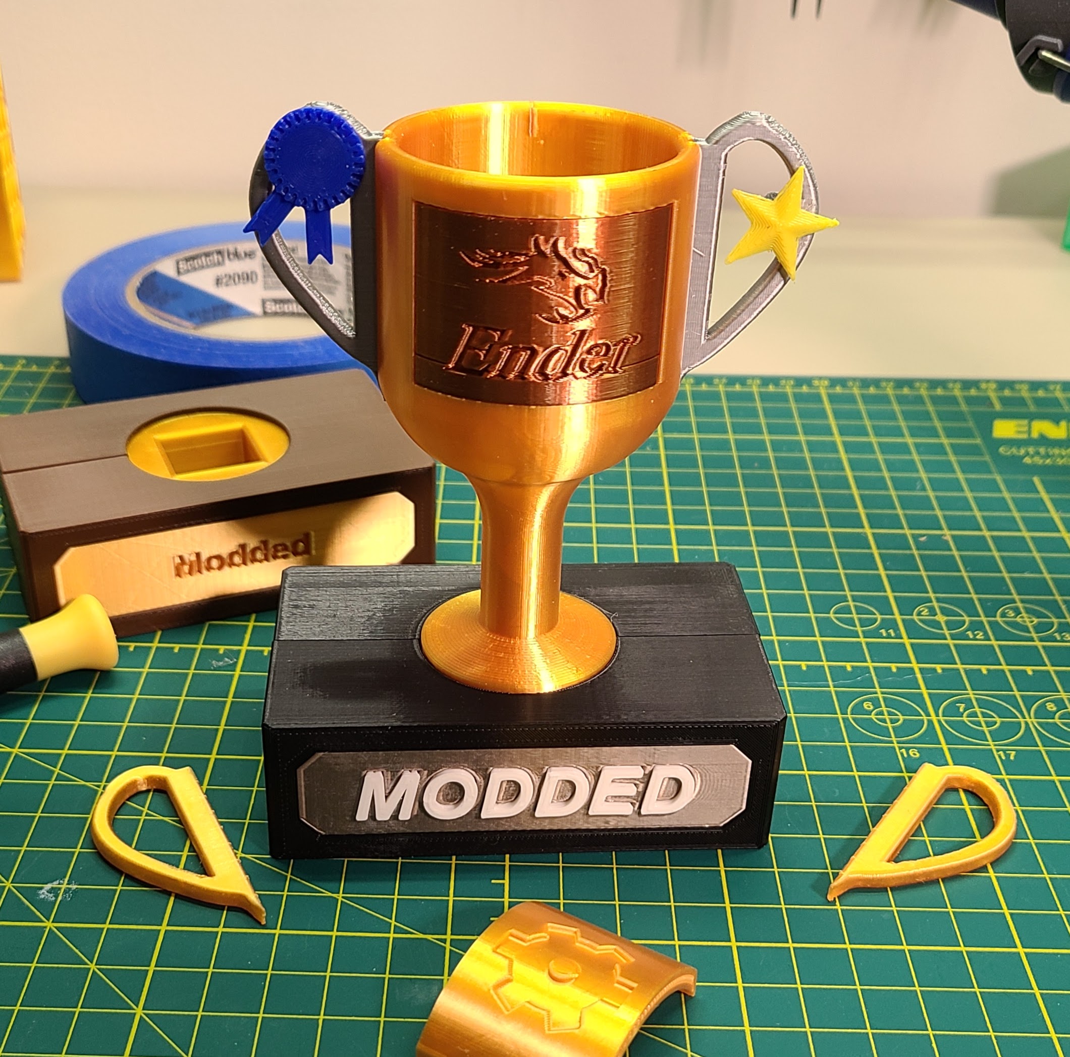 3D Printing Trophy: Modded by Amos491 Download free STL model