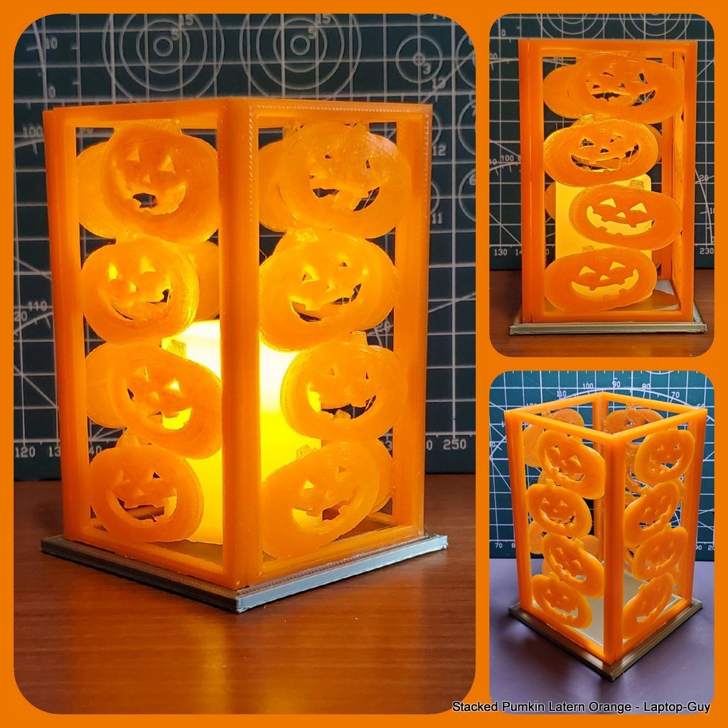 Miniatura 14 do modelo 3D Stacked Pumpkin Lantern