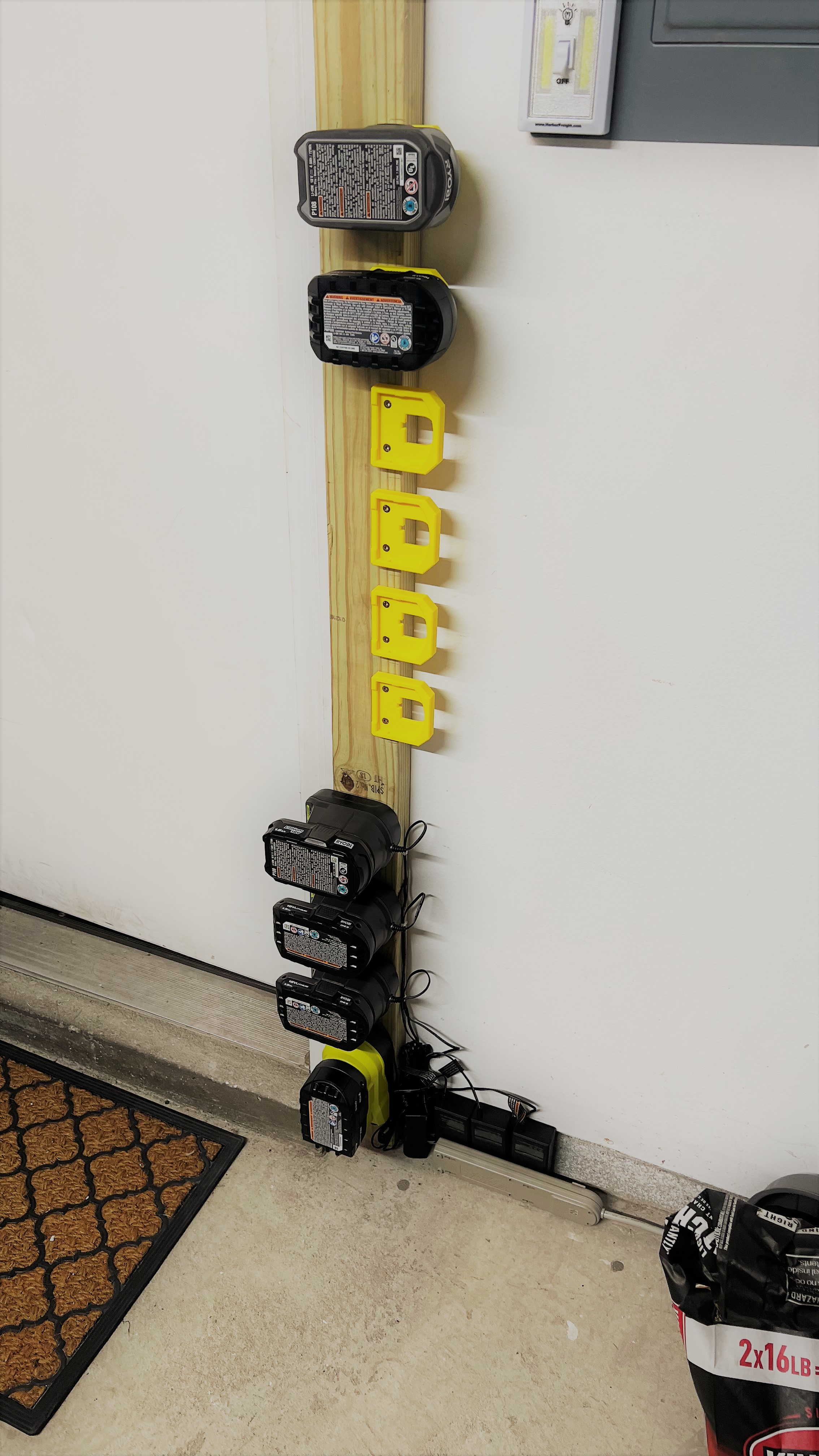 Ryobi 18V Battery Snap-in Holder